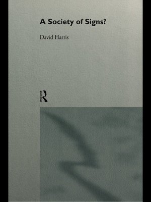 cover image of A Society of Signs?
